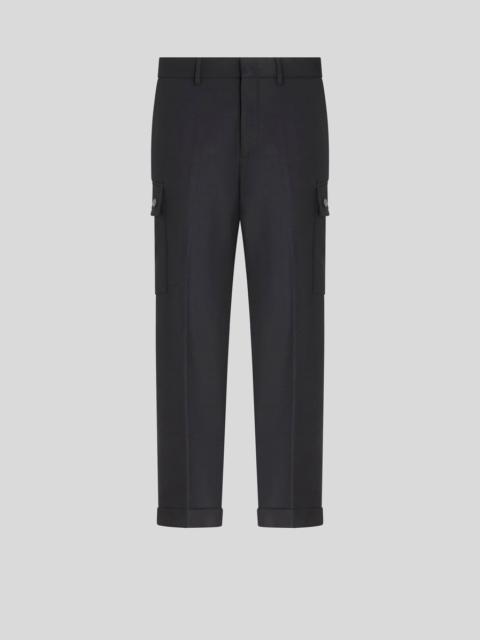 WOOL TROUSERS WITH TUCKS
