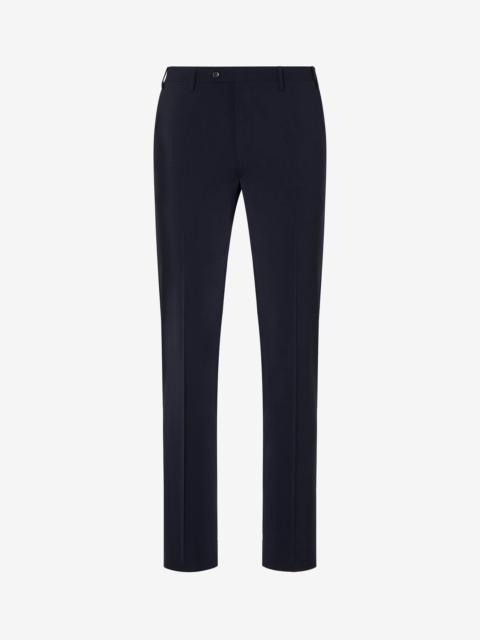 Navy blue 120's stretch wool trousers