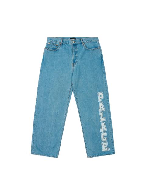 P90 COLLEGE STRESS BAGGY JEAN STONE WASH
