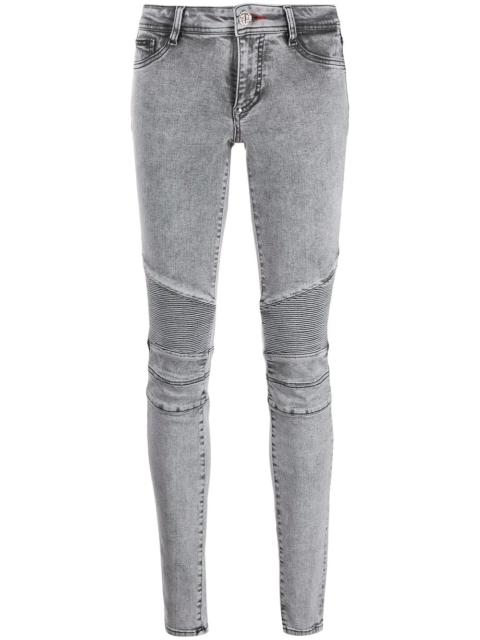 acid wash skinny jeggings