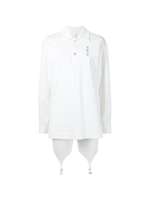 logo-print snap fastening shirt