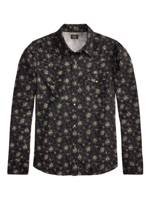Printed long-sleeved shirt