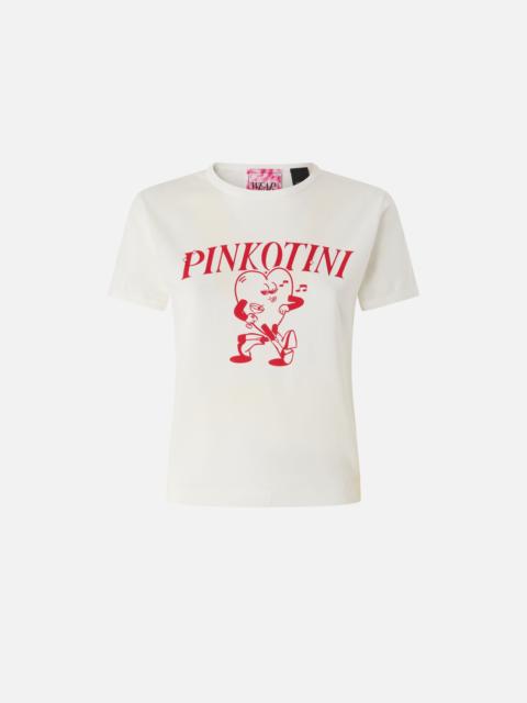 T-SHIRT WITH HEART AND PINKOTINI PRINT