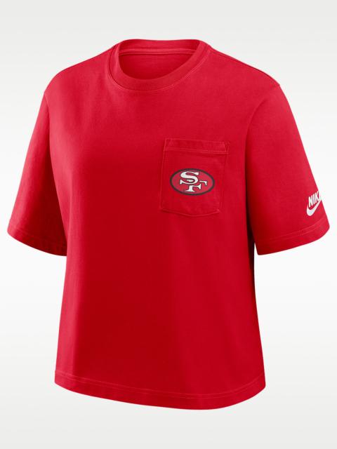 San Francisco 49ers Rewind Pocket Boxy Women's Nike NFL T-Shirt