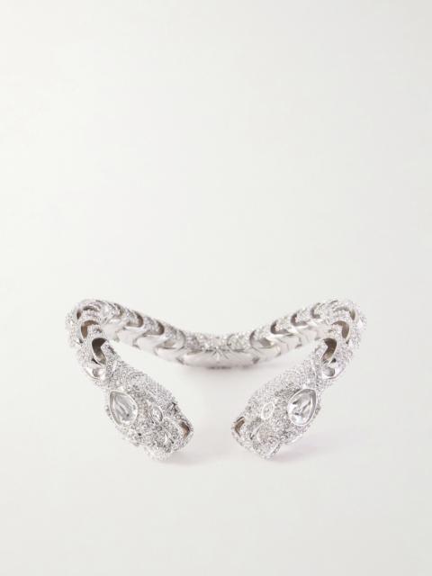 Dionysus Silver-tone And Crystal Cuff