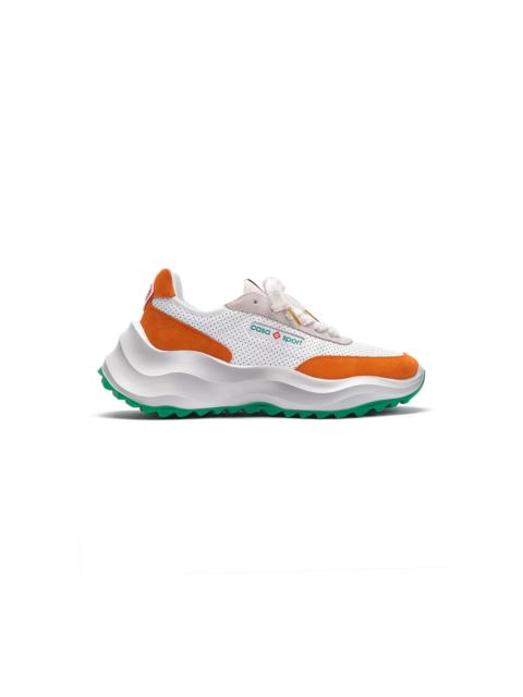 Mens Atlantis White & Clay Orange Sneaker