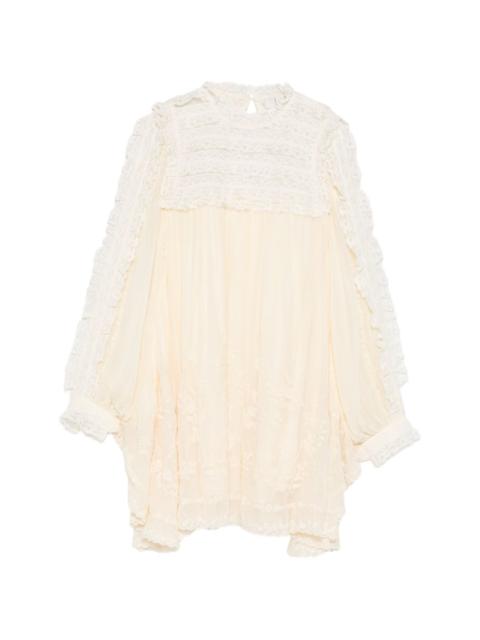 lace ruffled dress