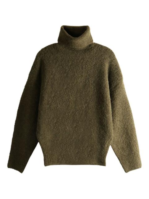 high-neck wool sweater