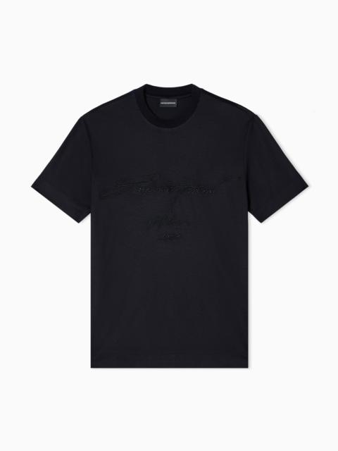 ASV LYOCELL-BLEND JERSEY T-SHIRT WITH OVERSIZED EMBROIDERY