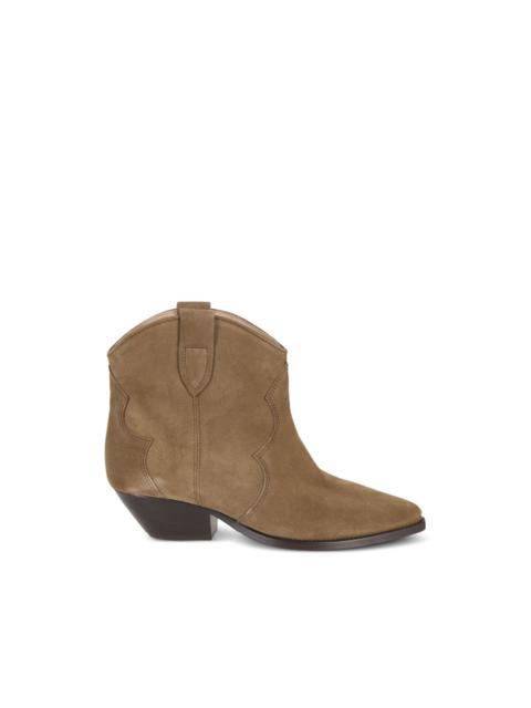tab detail ankle boots