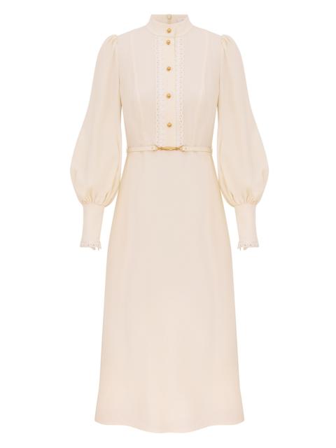 TRIM UTILITY MIDI DRESS