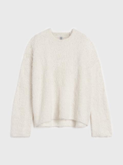 Boxy silk knit cream
