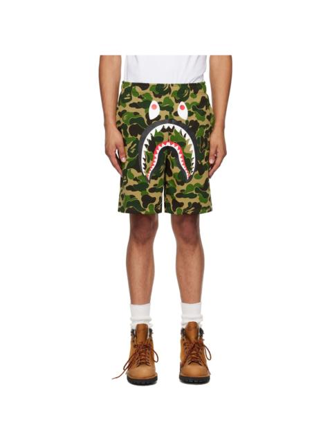 Khaki ABC Camo Shark Shorts