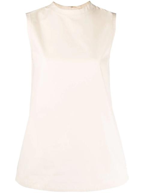 sleeveless cotton top