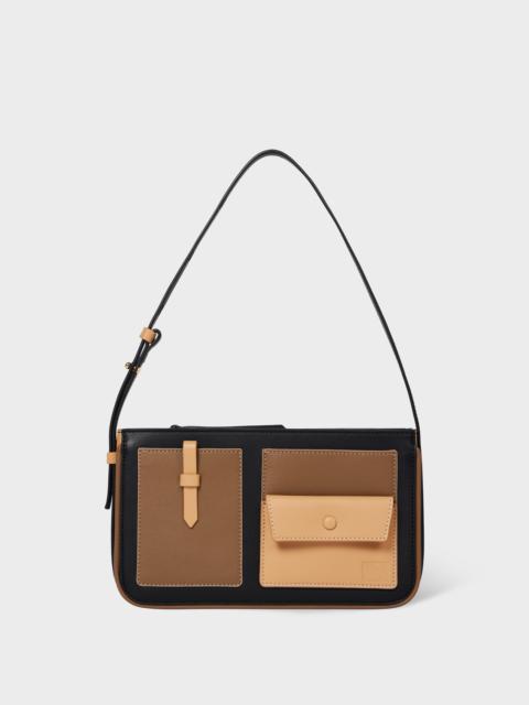 Women's Leather Pocket Pochette Bag