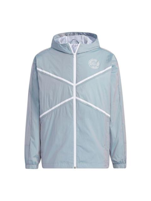 adidas neo M Hype Wb Q2 Casual Sports Hooded Jacket Blue GP5717