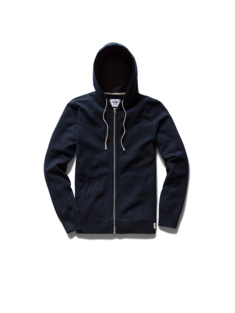 Midweight Terry Zip Hoodie Navy