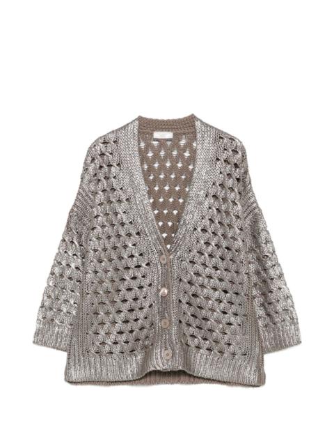 button crochet cardigan