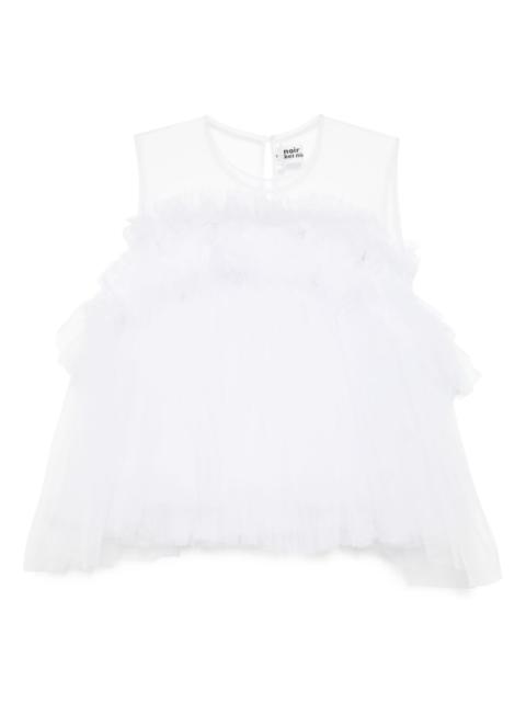 Tulle Ruffle blouse