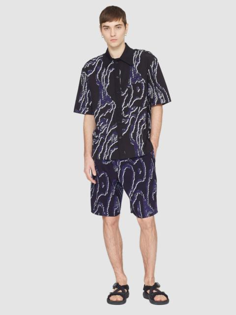 Short Sleeve Printed Bowling Shirt