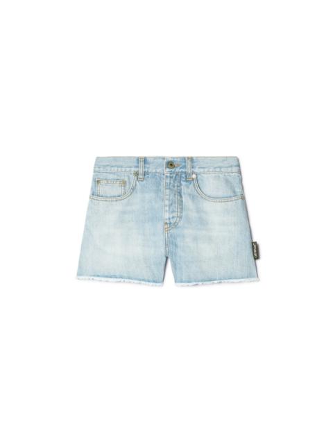 Light Blue Denim Doll Shorts