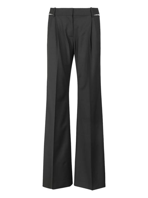 tailored flared trousers