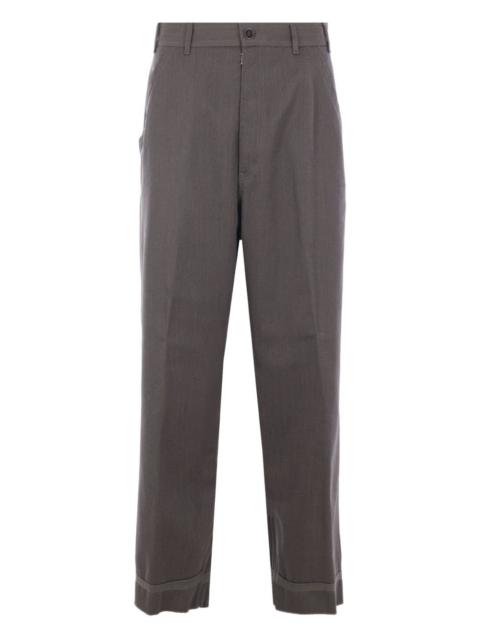 wool cuffed trousers