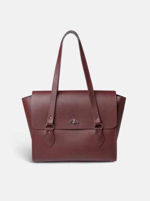 The Emily -  Oxblood Saffiano
