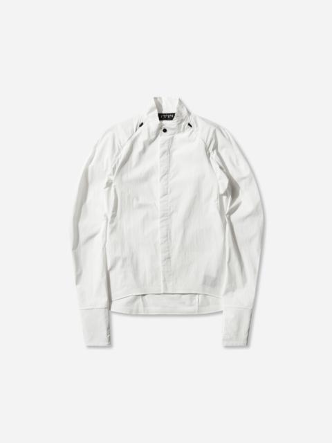 Women's Long Sleeve Zip Shirt White
