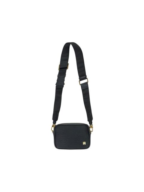 striped messenger bag