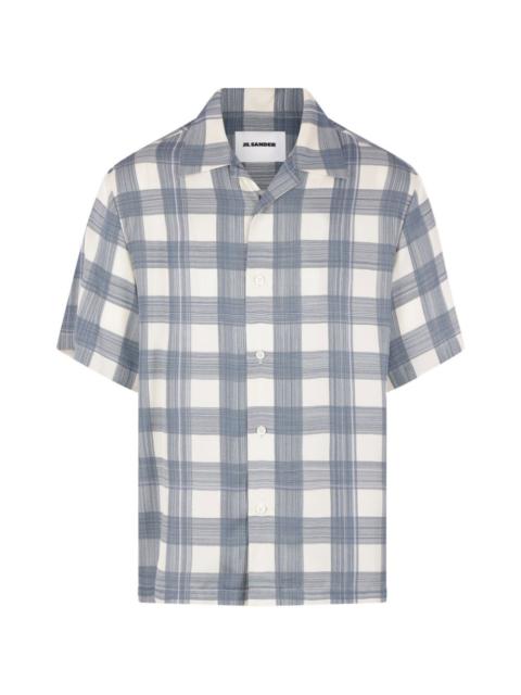 check-pattern short-sleeve shirt