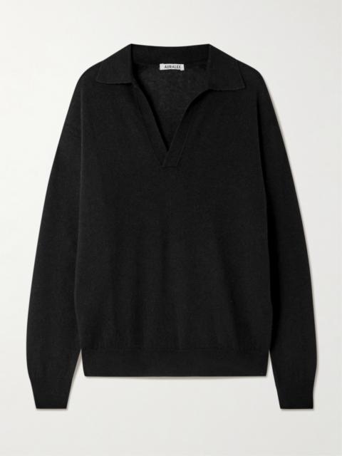 Cashmere And Silk-blend Polo Sweater