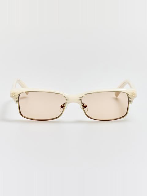 Gardian Sunglasses in Striped Cream