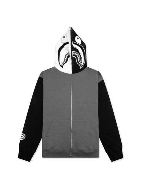 SHARK FULL ZIP HOODIE #1 - BLACK