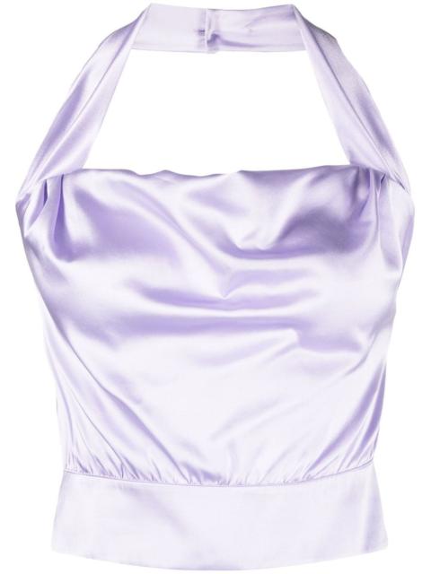 silk halterneck top