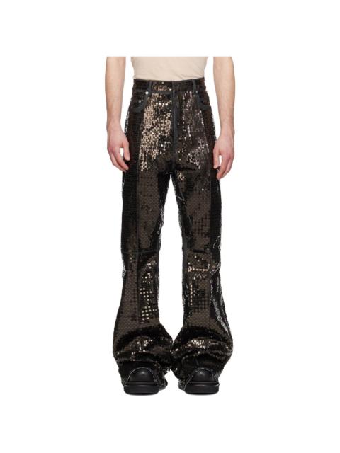 Black Temple Bolan Bootcut Jeans