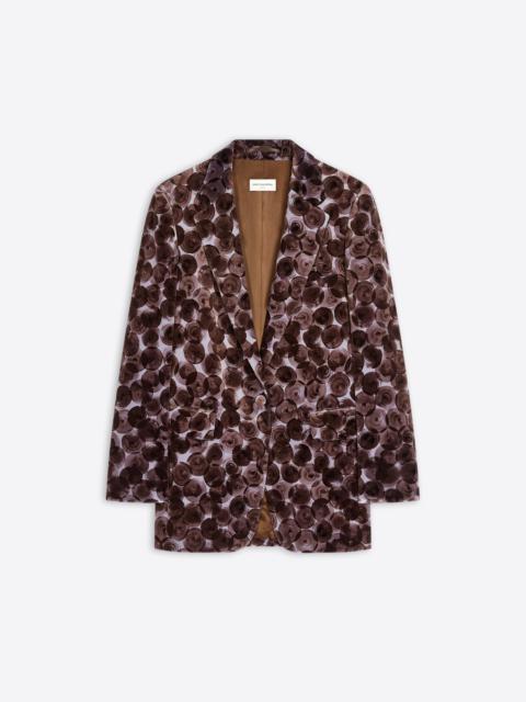 PRINTED VELVET BLAZER