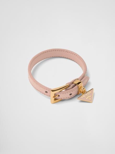 Saffiano leather bracelet
