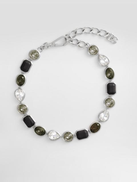 Necklace with rhinestones