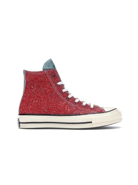 Converse Chuck Taylor All Star 70 Hi JW Anderson Glitter Yellow Red