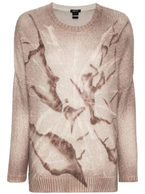 spray-paint effect sweater