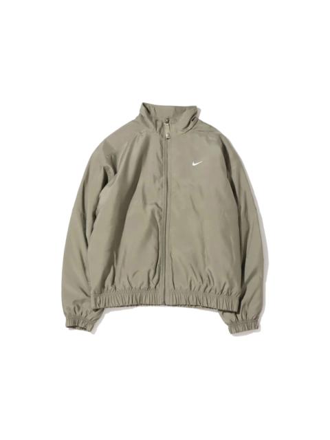 Nike Solo Swoosh Satin Bomber Jacket Light Army