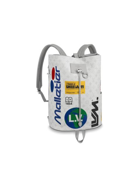 Louis Vuitton Chalk Backpack Monogram Logo Story White