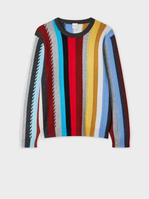 Cashmere-Blend 'Signature Stripe' Sweater