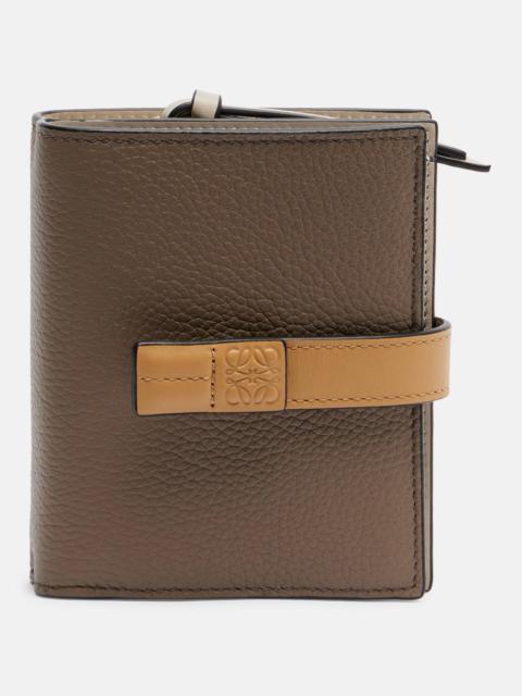 Compact leather wallet