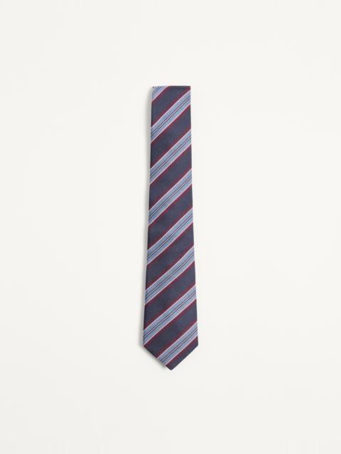 VALENTIE JACQUARD REGIMENTAL SILK TIE