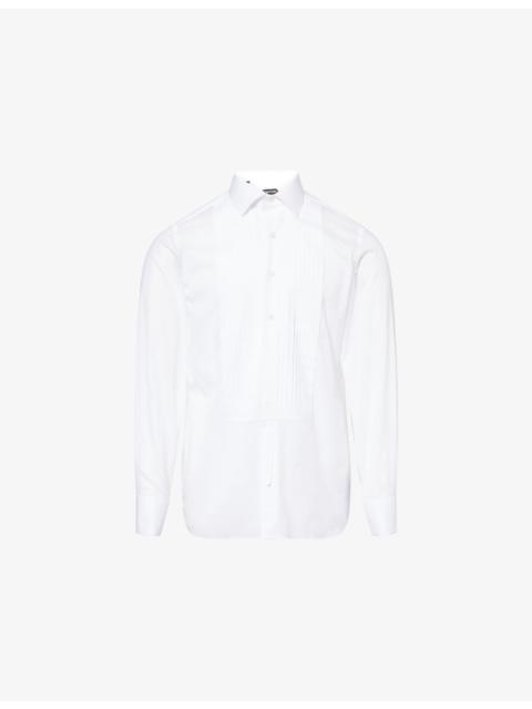 Classic Pleated Cotton Evening Shirt