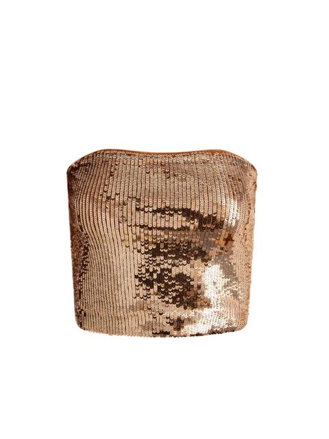 VIVI SEQUIN CROPPED TOP