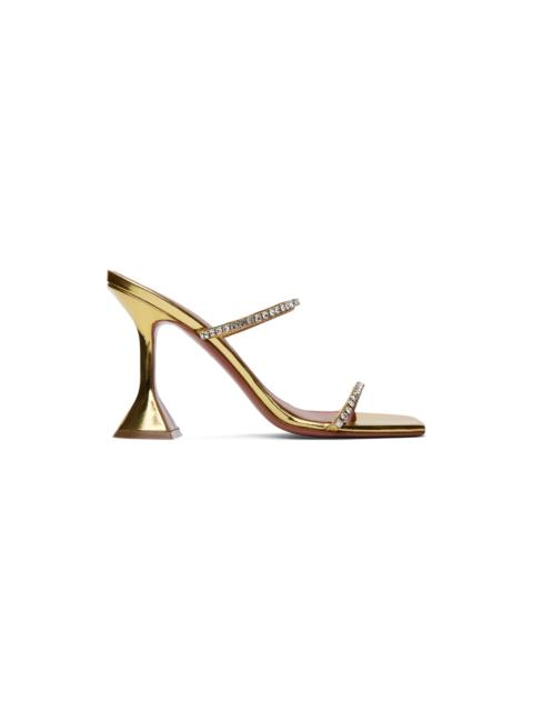 Gold Gilda Slipper Heeled Sandals