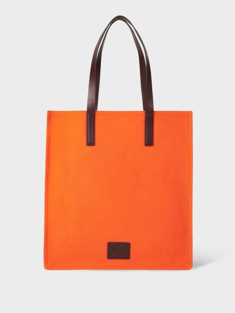 Orange Cotton Concertina Tote Bag
